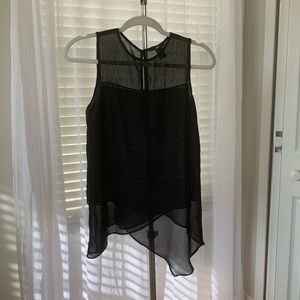 H&M Black Sheer Top size 2